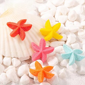 7 τμχ Resin Cute Mini Starfish Crafts για δεξαμενές ψαριών, ενυδρεία, λίμνες, προσομοίωση διακοσμητικό διακοσμητικό αστερίας για δεξαμενή ψαριών