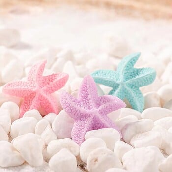 7 τμχ Resin Cute Mini Starfish Crafts για δεξαμενές ψαριών, ενυδρεία, λίμνες, προσομοίωση διακοσμητικό διακοσμητικό αστερίας για δεξαμενή ψαριών