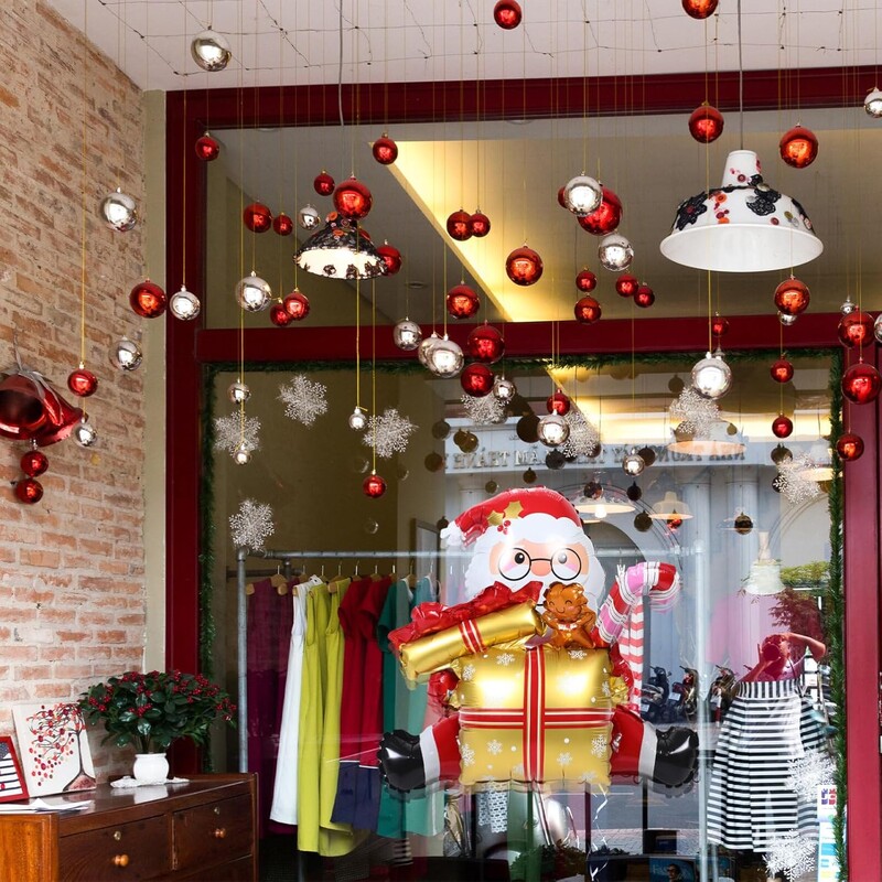 1kom 3D poklon kutija Djed Božićnjak Baloni od folije Poklon kutija Elk Balon Božićna tema Dekoracije za zabavu za dom Navidad 2025 Decor