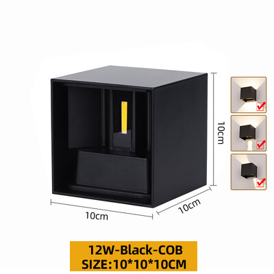 Aluminijska led vanjska zidna svjetiljka Vodootporna veranda Vrtna rasvjeta Unutarnja zidna svjetiljka Dekoracija spavaće sobe Dnevni boravak Koridor Stepenice Lampa