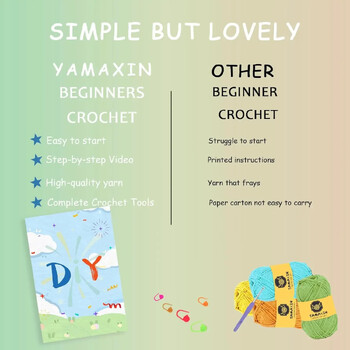 Animal Family Kit Crochet for Beginners Starter Kit Crochet, DIY Kit Crochet for Beginners, Kit Krochet Kit βήμα-βήμα