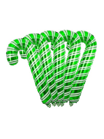 5db 84cm-es nagy piros zöld karácsonyi pálcika fólia lufi karácsonyi mankó léggömb karácsonyi dekoráció otthonra Navidad 2025