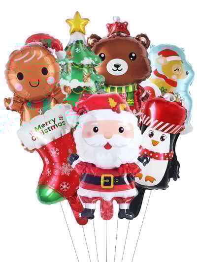 5db 84cm-es nagy piros zöld karácsonyi pálcika fólia lufi karácsonyi mankó léggömb karácsonyi dekoráció otthonra Navidad 2025