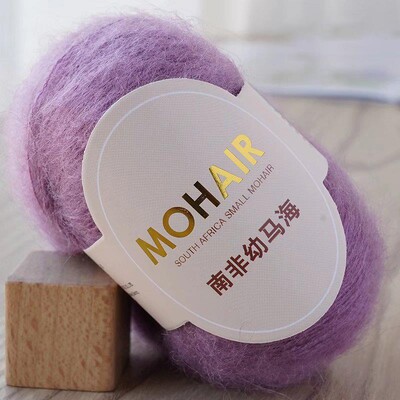 Νήμα μοχέρ 0,8 χιλιοστών Εξαιρετικά μαλακό ζεστό μωρό μαλλί Νήμα βελονάκι Πλεκτό πουκάμισο Κασκόλ Κασκόλ Μεταξωτό μοχέρ νήματα μαλλί για γυναίκα μωρό νήμα