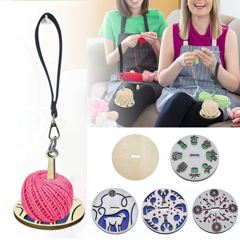 Suport pentru fire pentru încheietura mâinii Instrument de croșetat pentru tricotat Suport pentru fire de lemn pliabil, portabil, depozitare ușoară, bricolaj, fire pentru încheietura mâinii, suport de croșetat pentru tricotat