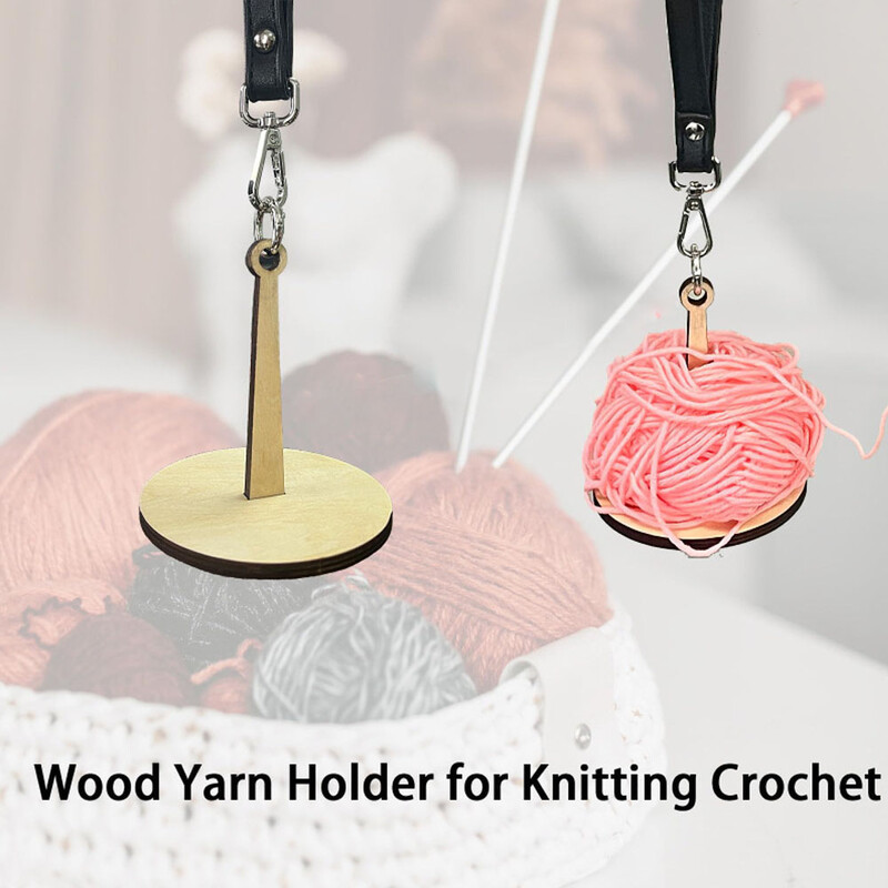 Suport pentru fire pentru încheietura mâinii Instrument de croșetat pentru tricotat Suport pentru fire de lemn pliabil, portabil, depozitare ușoară, bricolaj, fire pentru încheietura mâinii, suport de croșetat pentru tricotat