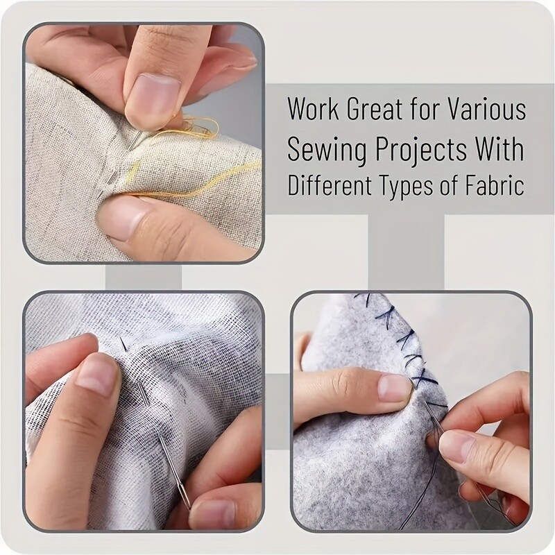 15 KOM DIY alati za rukotvorine Igle s velikim okom Čelični vez Križni vez Pređa za pletenje Šivanje Set ručnih kukica