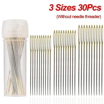 Кръстосани шевове с голямо око Игли с конец Направи си сам шевна бродерия Игла за вдяване на конци Ръчни инструменти за шиене Шевна игла