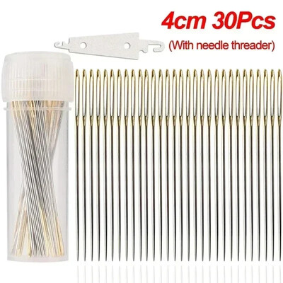 Кръстосани шевове с голямо око Игли с конец Направи си сам шевна бродерия Игла за вдяване на конци Ръчни инструменти за шиене Шевна игла