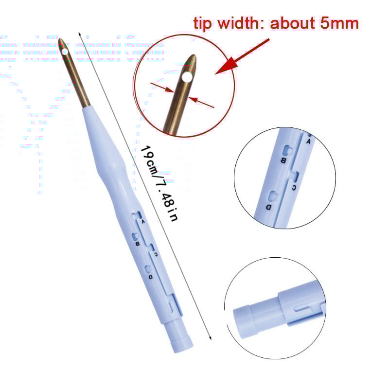 Ac magic pentru broderie, punch, broderie, pix, înfilător pentru punct de cruce, bricolaj, artizanat, covor, fire, instrument de croșetat pentru cusut