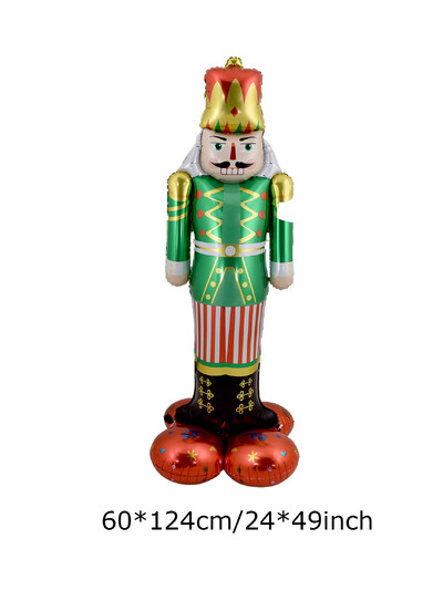 1 készlet állványos karácsonyi léggömbök Mikulás Hóember Elk Harisnya Fólia Léggömb karácsonyi dekorációk otthonra Navidad 2025