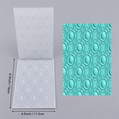 Φάκελος με 3D ανάγλυφο μοτίβο κύκλου, ιδανικός για την προσθήκη λεπτομερειών με ανάγλυφη υφή στο εργαλείο DIY Project 2024
