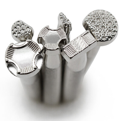 Alat za žigosanje kože sa 6 uzoraka za markice za rezbarenje kože DIY set za izradu kožnih izrada, set za ispis, cvijet za ukrašavanje kožnih rukotvorina