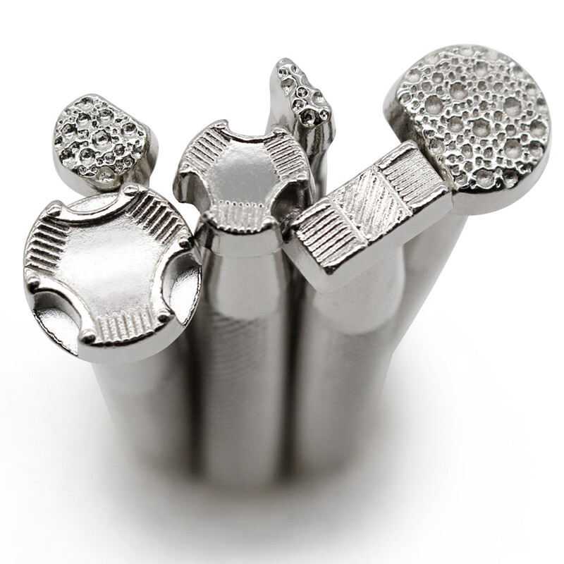 Alat za žigosanje kože sa 6 uzoraka za markice za rezbarenje kože DIY set za izradu kožnih izrada, set za ispis, cvijet za ukrašavanje kožnih rukotvorina