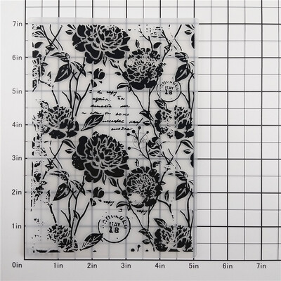 2023 ÚJ bazsarózsa virágos háttér dombornyomott mappák scrapbooking papír album kártyákhoz kellékek készítéséhez 3D műanyag sablonok kézműves munkákhoz