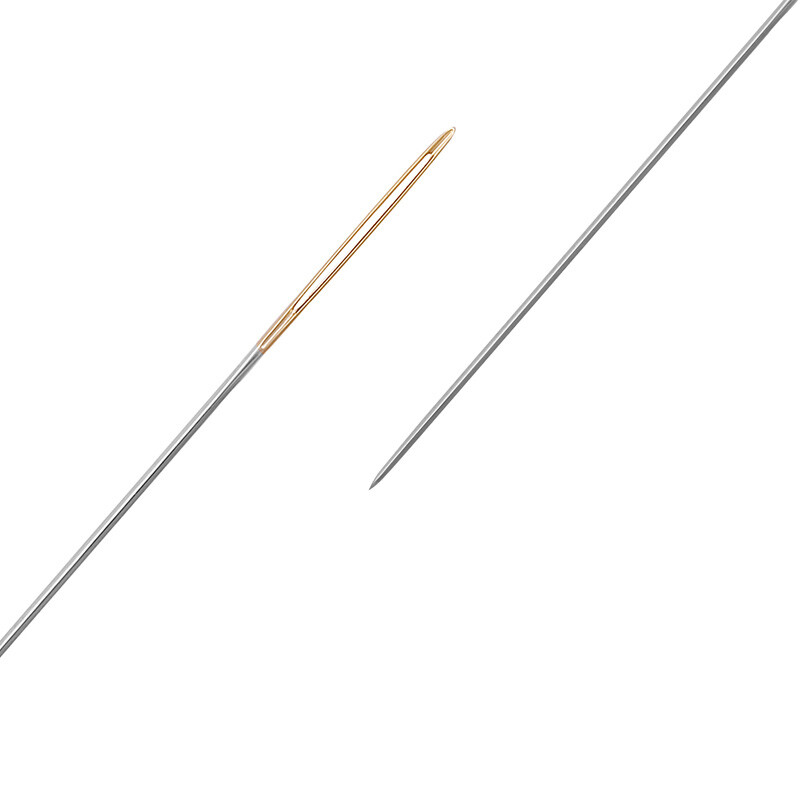 MIUSIE 20 db/12 DB aranyfarkú hímzőszövet keresztszemes tűk 22-28 méretű lengőkészlet palackos kézimunka eszközzel