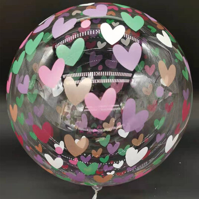 10 vnt atspausdintas burbulinis balionas 20 colių skaidrus Bobo balionas kelių temų balionas, skirtas vestuvių gimtadienio dekoravimui