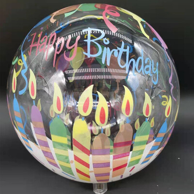 10 vnt atspausdintas burbulinis balionas 20 colių skaidrus Bobo balionas kelių temų balionas, skirtas vestuvių gimtadienio dekoravimui