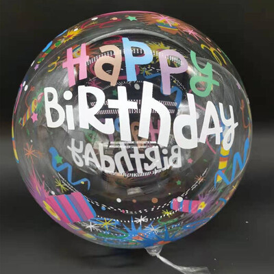 10 vnt atspausdintas burbulinis balionas 20 colių skaidrus Bobo balionas kelių temų balionas, skirtas vestuvių gimtadienio dekoravimui