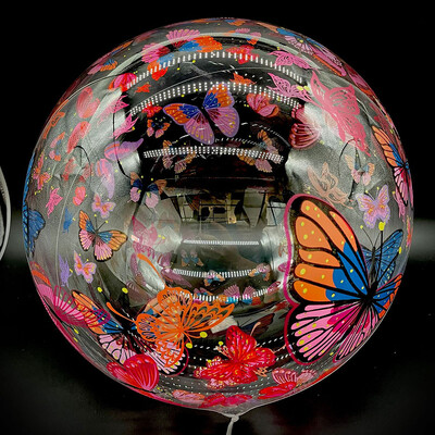 10 vnt atspausdintas burbulinis balionas 20 colių skaidrus Bobo balionas kelių temų balionas, skirtas vestuvių gimtadienio dekoravimui