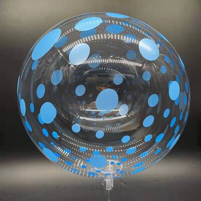 10 vnt atspausdintas burbulinis balionas 20 colių skaidrus Bobo balionas kelių temų balionas, skirtas vestuvių gimtadienio dekoravimui