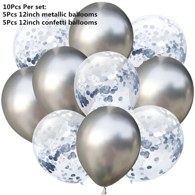 10/14 kom Mix Pink Rose Balloons Heart Star RoseGold Balon Confetti Rođendanska zabava Ukrasite Zračne kuglice za djecu i odrasle Wedding Globos