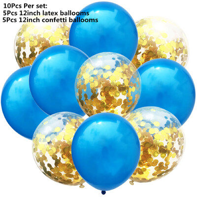 10/14 kom Mix Pink Rose Balloons Heart Star RoseGold Balon Confetti Rođendanska zabava Ukrasite Zračne kuglice za djecu i odrasle Wedding Globos