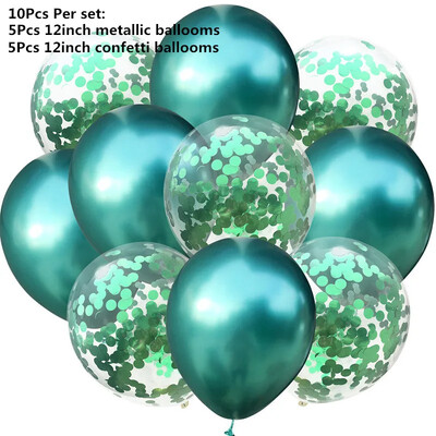 10/14 kom Mix Pink Rose Balloons Heart Star RoseGold Balon Confetti Rođendanska zabava Ukrasite Zračne kuglice za djecu i odrasle Wedding Globos