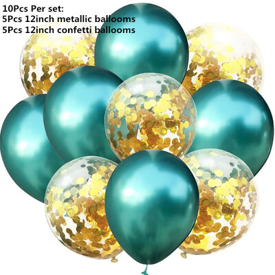 10/14 kom Mix Pink Rose Balloons Heart Star RoseGold Balon Confetti Rođendanska zabava Ukrasite Zračne kuglice za djecu i odrasle Wedding Globos