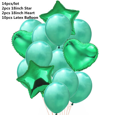 10/14 kom Mix Pink Rose Balloons Heart Star RoseGold Balon Confetti Rođendanska zabava Ukrasite Zračne kuglice za djecu i odrasle Wedding Globos