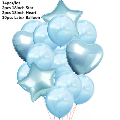 10/14 kom Mix Pink Rose Balloons Heart Star RoseGold Balon Confetti Rođendanska zabava Ukrasite Zračne kuglice za djecu i odrasle Wedding Globos