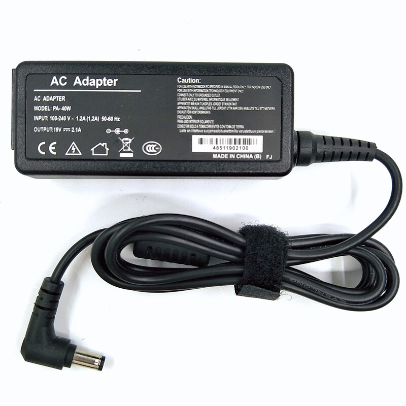 19 V 2,1 A 40 W 5,5 * 1,7 mm vahelduvvooluadapter sülearvuti sülearvuti laadija Acer Aspire D270 D257 D255 toiteplokk sülearvuti adapteri jaoks