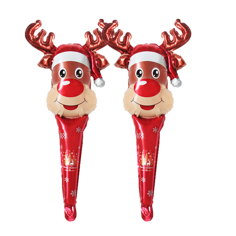 5 komada 60 cm veliki božićni štapići zračni baloni Djed Mraz Snjegović Elk Gingerbread Man Štaka Balon Božićni ukrasi za zabavu