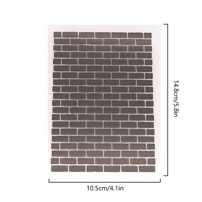 1 bucăți dosar de gofrare din plastic 3D transparent cu geometrie de flori, plăci de gofrare cu textura pentru decorarea DIY pentru albume de însemnări