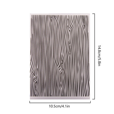 1 bucăți dosar de gofrare din plastic 3D transparent cu geometrie de flori, plăci de gofrare cu textura pentru decorarea DIY pentru albume de însemnări