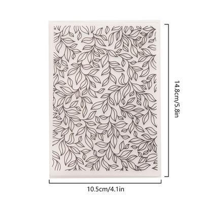 1 bucăți dosar de gofrare din plastic 3D transparent cu geometrie de flori, plăci de gofrare cu textura pentru decorarea DIY pentru albume de însemnări