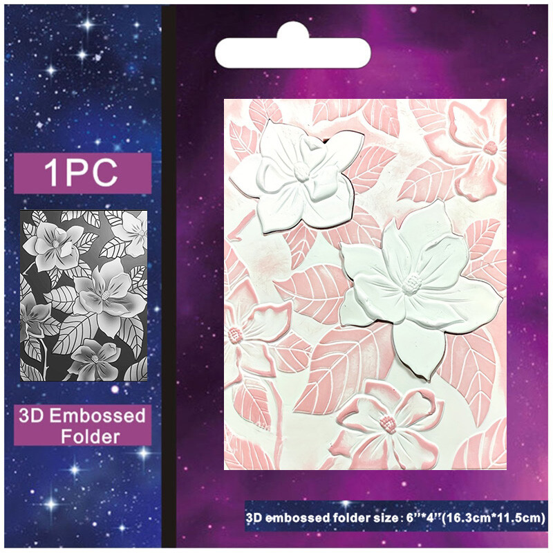 2024 Nový 3D priečinok na reliéfnu tlač s ružami, nástroje na scrapbooking, šablóny, materiály, DIY remeselné potreby, fotoalbum, dekorácia, pozadie, výroba