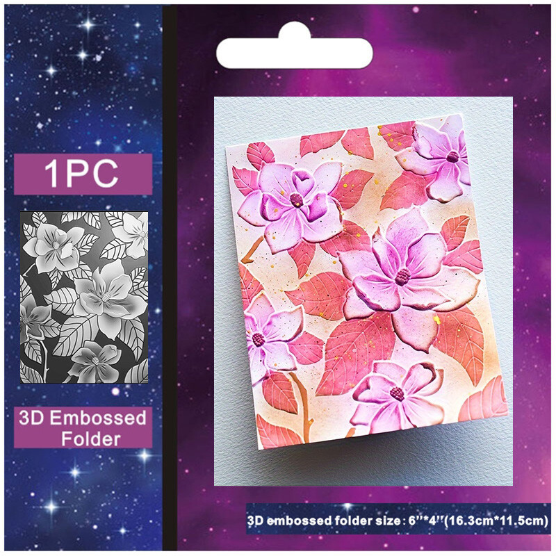 2024 Nový 3D priečinok na reliéfnu tlač s ružami, nástroje na scrapbooking, šablóny, materiály, DIY remeselné potreby, fotoalbum, dekorácia, pozadie, výroba