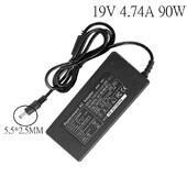 Nabíjačka pre notebooky 19V 4,74A 90W 5,5*2,5 mm pre ASUS Toshiba/Lenovo adaptér A46C X43B A8J K52 U1 U3 S5 W3 W7 Z3