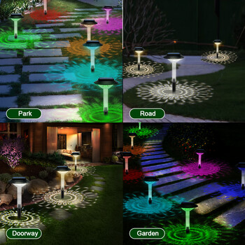 Solar Pathway Lights Outdoor Solar Pathway φωτιστικό κήπου Αδιάβροχο τοπίο Φώτα Walkway Driveway Lawn Patio Garden Decor