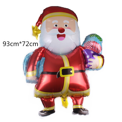 Vianočný stojaci balón Snehuliak Santa Claus Perníkový muž Fóliový balón Vianočné a sviatočné dekorácie 2025