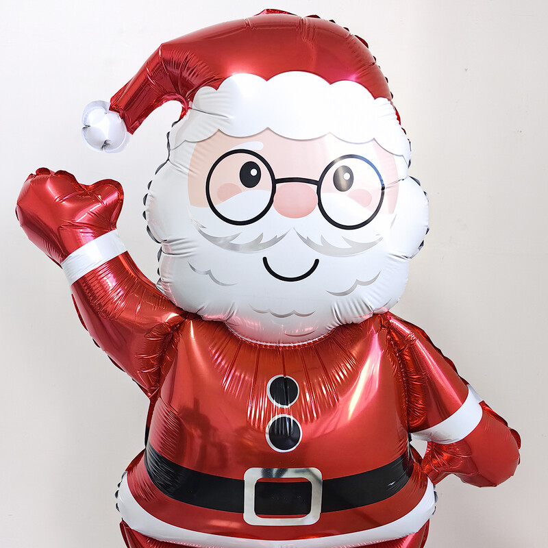 Vianočný stojaci balón Snehuliak Santa Claus Perníkový muž Fóliový balón Vianočné a sviatočné dekorácie 2025