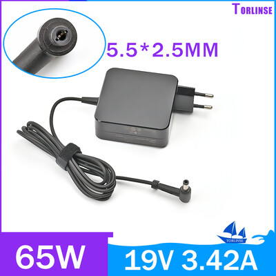 19V 3.42A 5.5x2.5mm 65W kintamosios srovės nešiojamojo kompiuterio adapterio įkroviklis, skirtas Asus X401A X550C A450C Y481 X501LA X551C V85 A52F X555