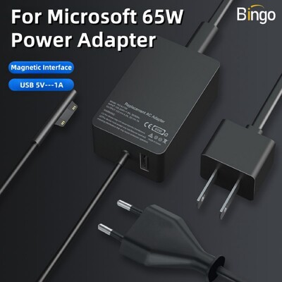 65W Microsoft Magnetic Power Adapter για Microsoft Book Surface Pro 7 Pro 6 Pro 5 Pro 4 / 3 Surface Laptop 3 Surface Charger