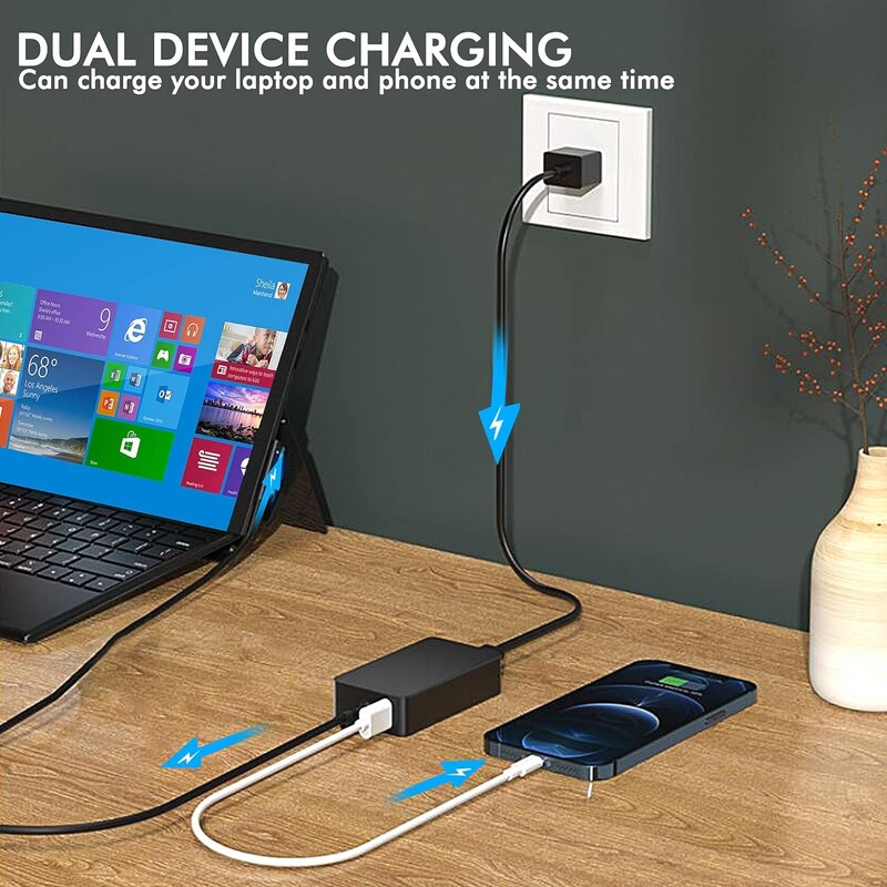 65 W „Microsoft“ magnetinis maitinimo adapteris, skirtas „Microsoft Book Surface Pro 7 Pro 6 Pro 5 Pro 4/3 Surface Laptop 3 Surface Charger“