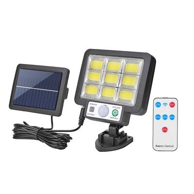 4 ks LED delené solárne nástenné svietidlo, vonkajšie vodotesné, so senzorom pohybu, indukčná lampa, vonkajšia záhrada, ulica, nádvorie, ulička, veranda, svetlo