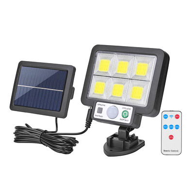 4 ks LED delené solárne nástenné svietidlo, vonkajšie vodotesné, so senzorom pohybu, indukčná lampa, vonkajšia záhrada, ulica, nádvorie, ulička, veranda, svetlo