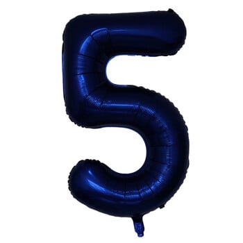 40 ιντσών Navy Blue Number Balloon Digital 0 έως 9 μπαλόνια ηλίου Διακόσμηση για πάρτι γενεθλίων Φουσκωτό μπαλόνι αέρα για γάμους