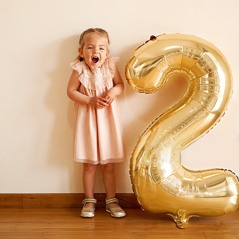 Zlatni baloni s brojevima 40 inčni folijski balon Odrasla djeca Rođendanska dekoracija za godišnjicu Zlatni 0 1 2 3 4 5 6 7 8 9 Balon