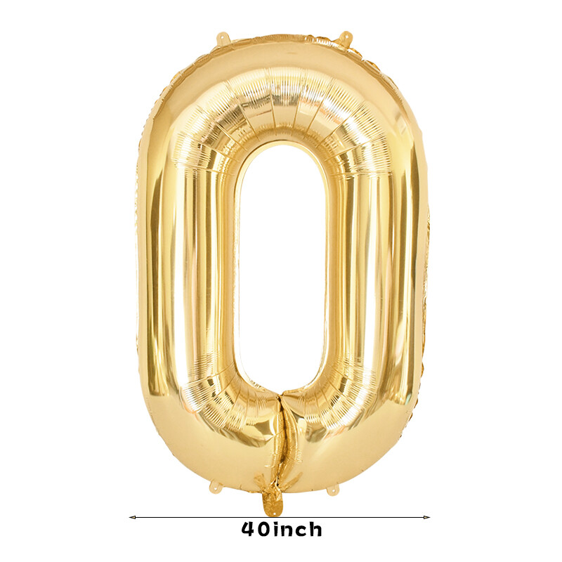 Zlatni baloni s brojevima 40 inčni folijski balon Odrasla djeca Rođendanska dekoracija za godišnjicu Zlatni 0 1 2 3 4 5 6 7 8 9 Balon